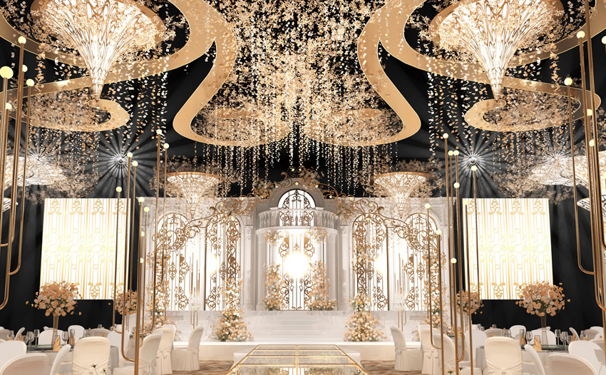 元江花木兰喜事汇金色大厅效果展示